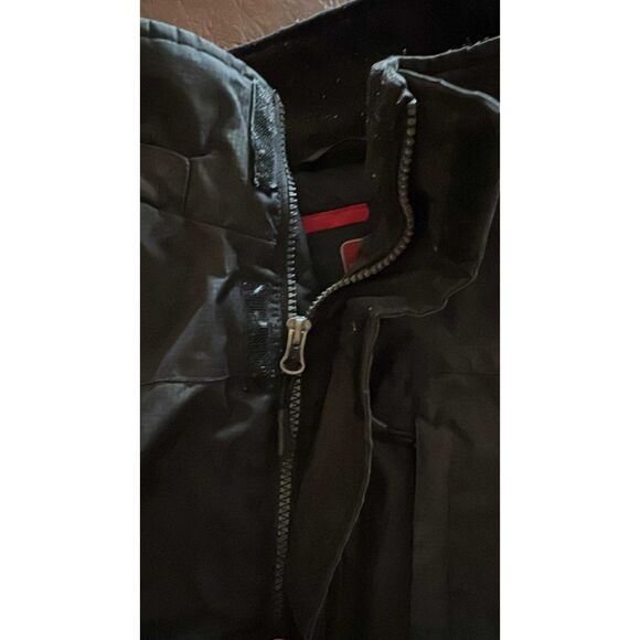 Men's Swiss Tech Coat 3X Black Insulated Winter Jacket Full Zipper - Picture 6 of 8